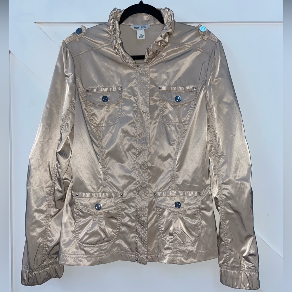 White House Black Market Metallic Jacket
